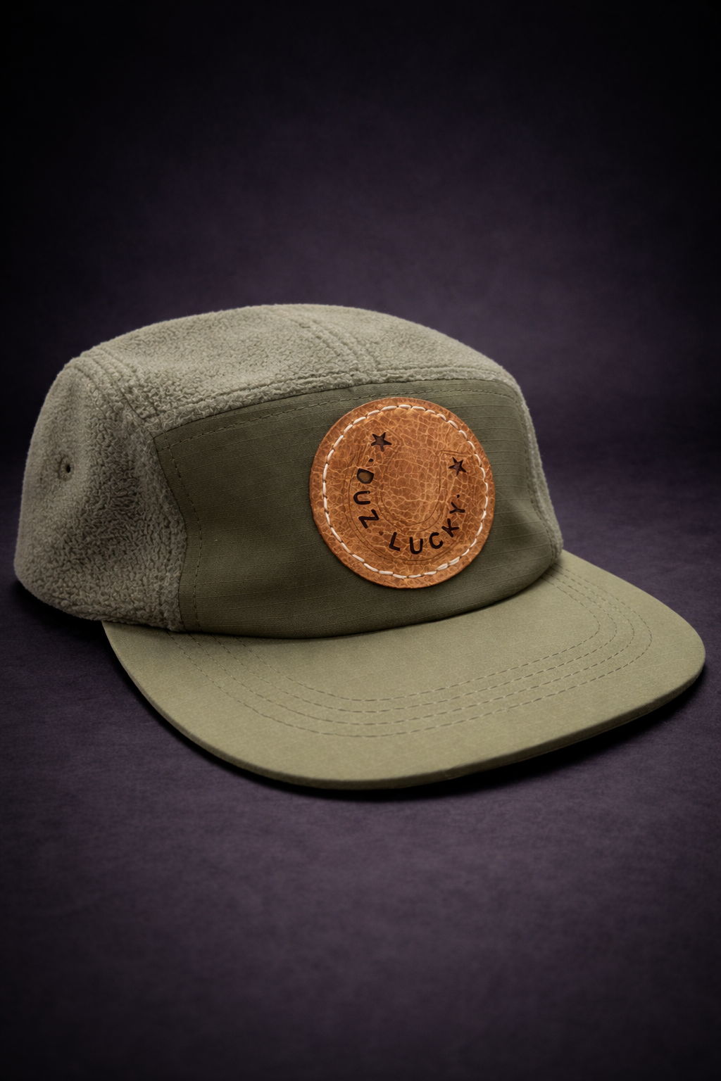 DUZ DEMIM-"DUZ LUCKY"-RECYCLED FLEECE OUTDOOR CAMPER CAP