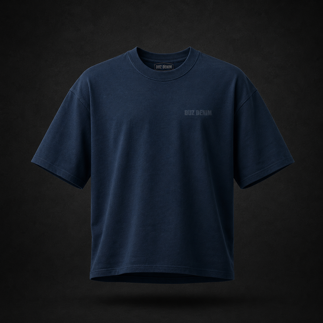 Duz Denim Blank Oversized Tee (Navy)
