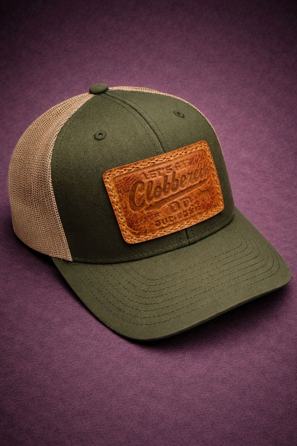 DUZ DENIM-"LET'S GET CLOBBERED"-RETRO TRUCKER CAP