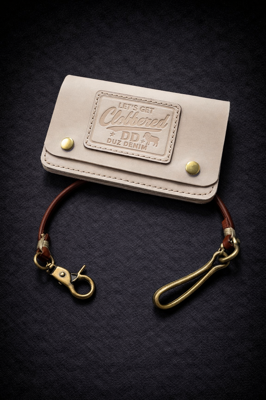 DUZ DENIM-CLASSIC LEATHER TETHER LANYARD