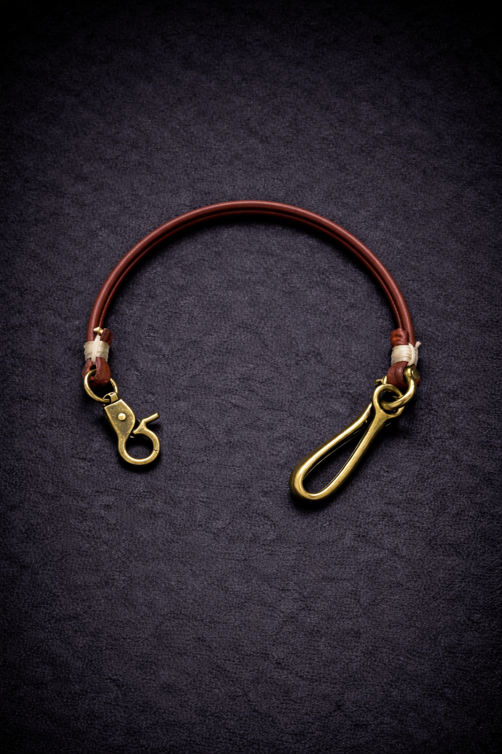 DUZ DENIM-CLASSIC LEATHER TETHER LANYARD