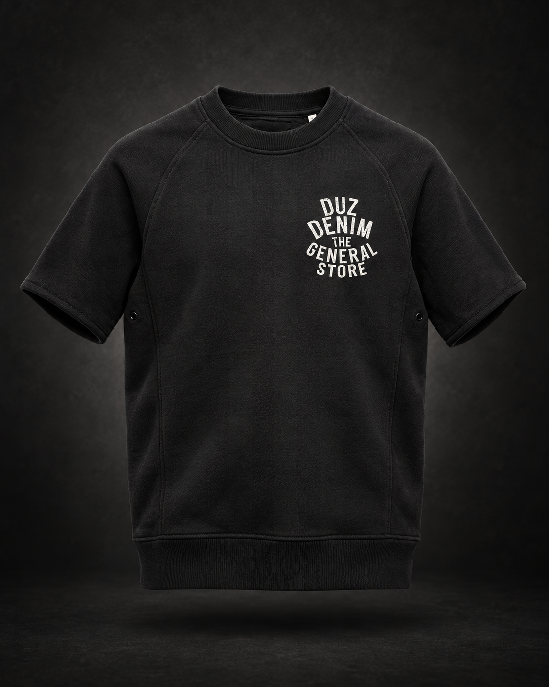 Duz Denim "The General Store" Slim Raglan Sweatshirt Tee (Black)