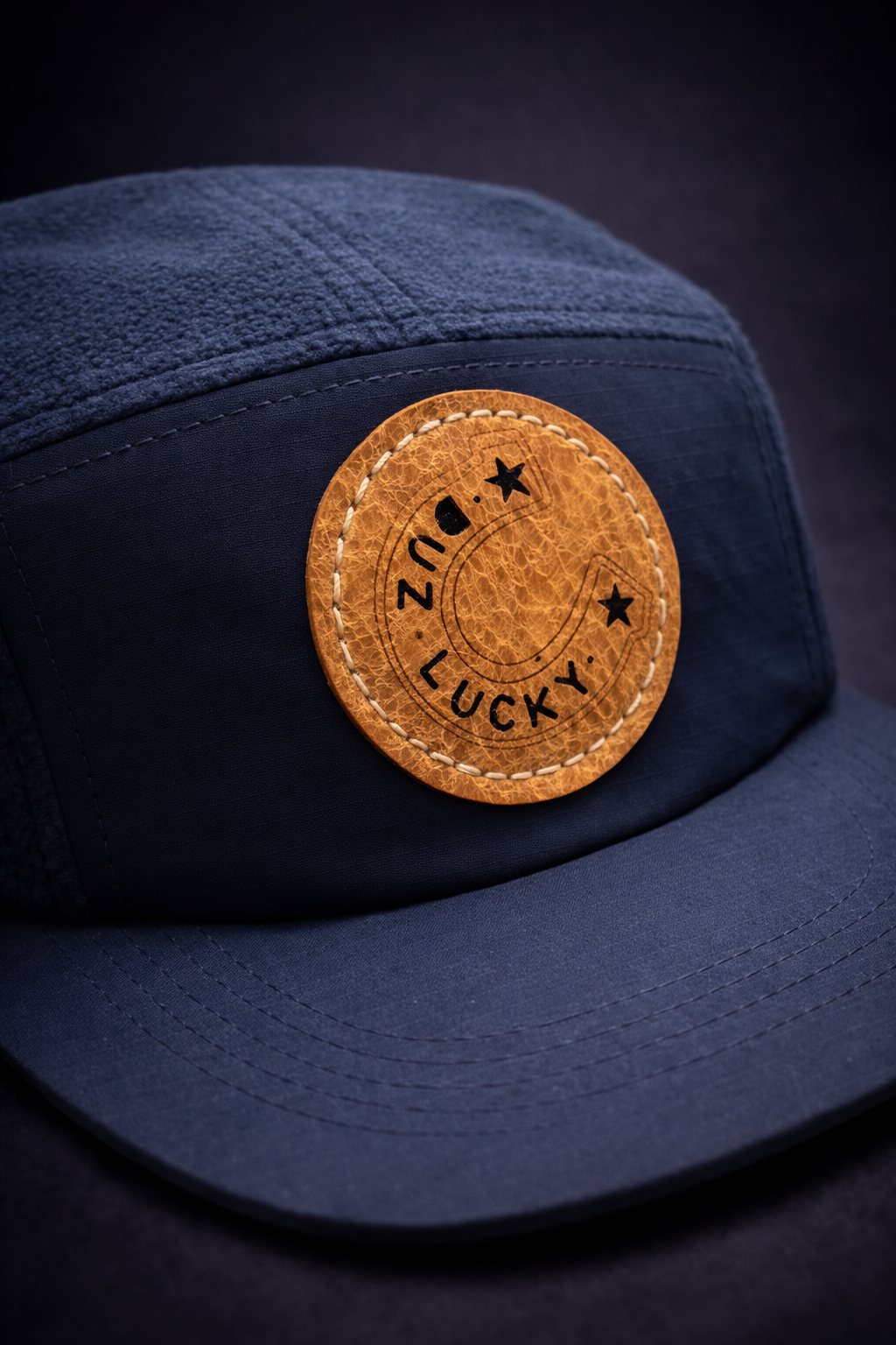 DUZ DEMIM-"DUZ LUCKY"-RECYCLED FLEECE OUTDOOR CAMPER CAP