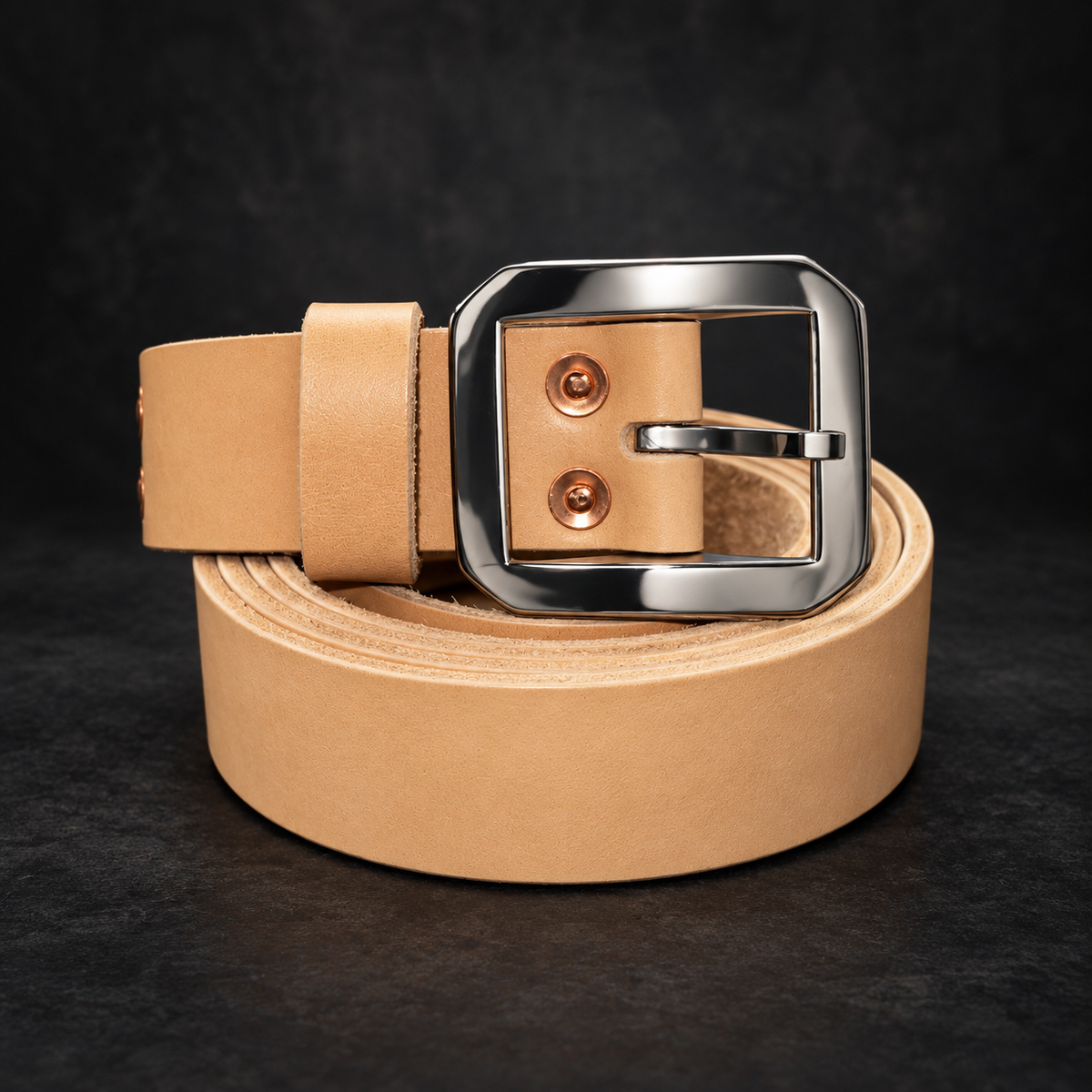 Duz Denim "DuzJam Supply Co." The Buck Lifelong Belt (Veg Tan)