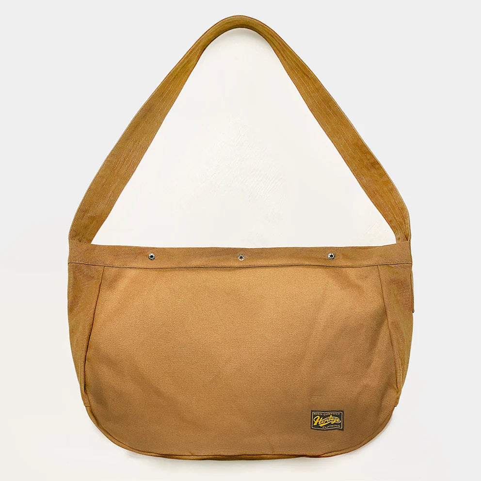 BZEN PMB22-14R CANVAS MAIL MAN BAG-12OZ-RUST