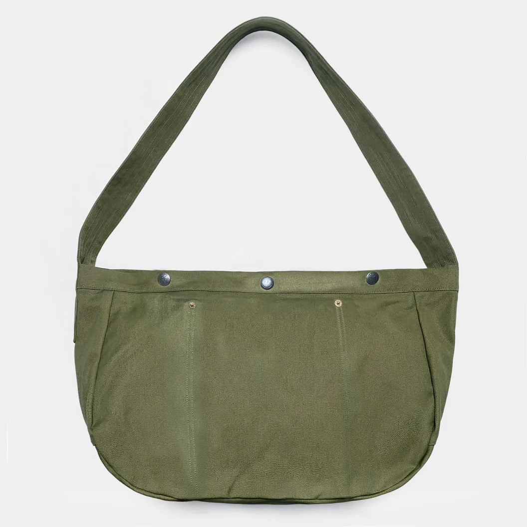 BZEN PMB22-14AG CANVAS MAIL MAN BAG-12OZ-ARMY GREEN