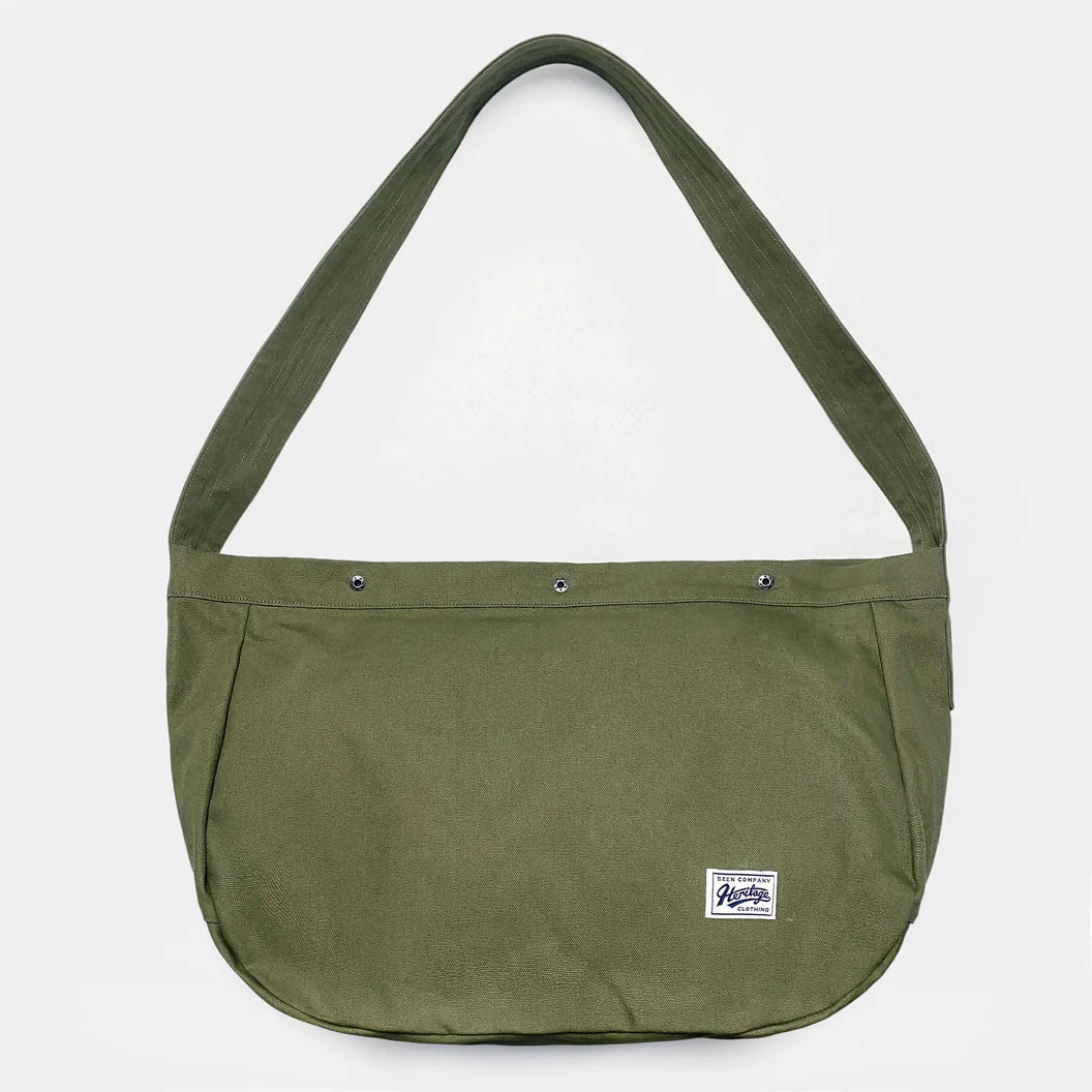 BZEN PMB22-14AG CANVAS MAIL MAN BAG-12OZ-ARMY GREEN