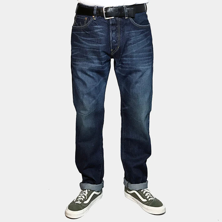 Bzen M.1250 Brodie Classic Tapered 13.5oz Selvedge (Black Sea)