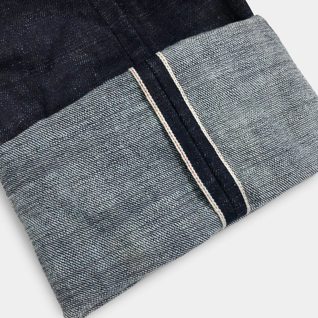 BZEN M.1098 EL PASO-TUF H17 REGULAR STRAIGHT 5 POCKET DYNEEMA YARN INDIGO SELVEDGE DENIM JEAN-17OZ-HRH INDIGO