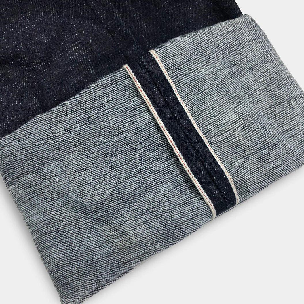 BZEN M.1098 EL PASO-TUF H17 REGULAR STRAIGHT 5 POCKET DYNEEMA YARN INDIGO SELVEDGE DENIM JEAN-17OZ-HRH INDIGO