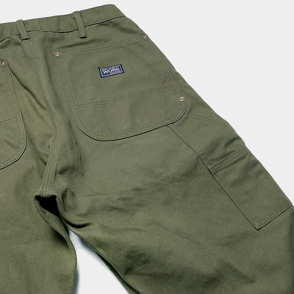 BZEN M.1279 JETHRO-CAG REGULAR FIT DOUBLE PANEL FRONT 6 POCKET CANVAS PAINTER JEAN-12.5OZ-E0 ARMY GREEN