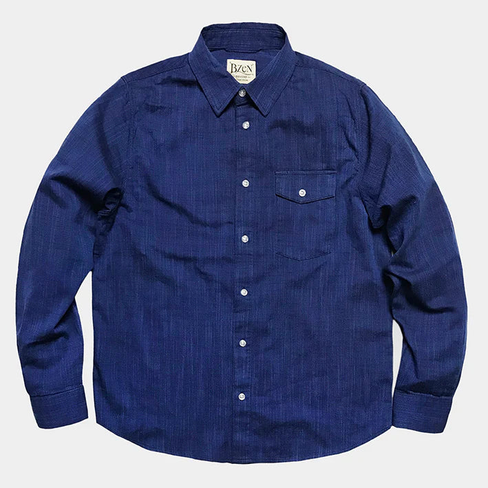 BZEN M.3388-WILSON SLIM FIT DRESS SHIRT-BLUE RING