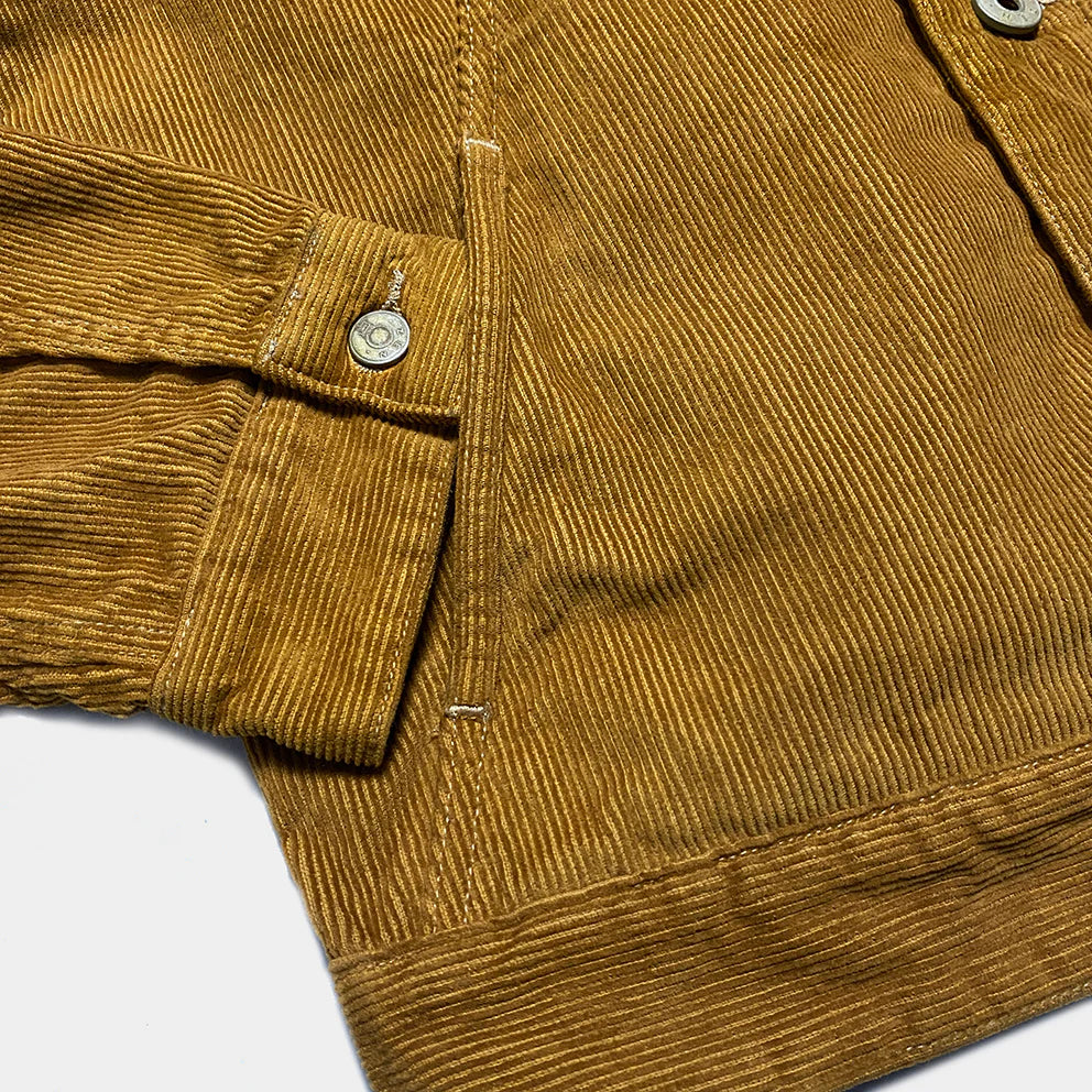 BZEN M.3139RR GARCIA 11W REGULAR FIT 4 POCKET VEGGIE DYED CORDUROY JACKET-11 WALE-E0 CARAMEL