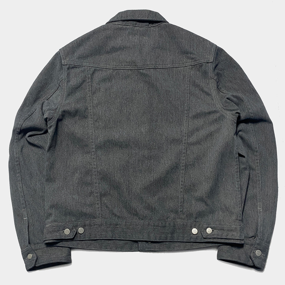 BZEN M.3139RR GARCIA2-BG REGULAR FIT 4 POCKET TOP SIDE BRUSHED GREY TWILL JACKET-12OZ-E0 GREY