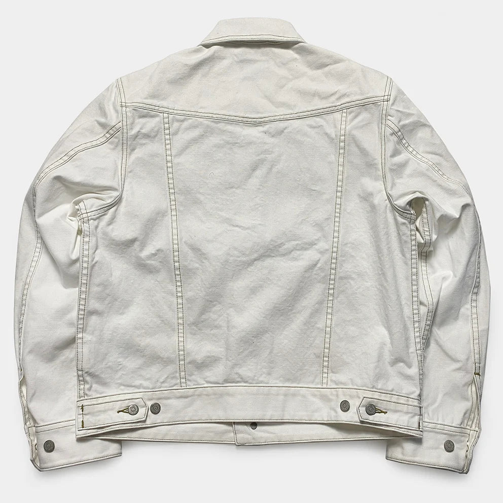 Bzen M.3139RR Garcia 2 WC Reg Fit 4 Pocket White Canvas Jacket 12.5oz (White)