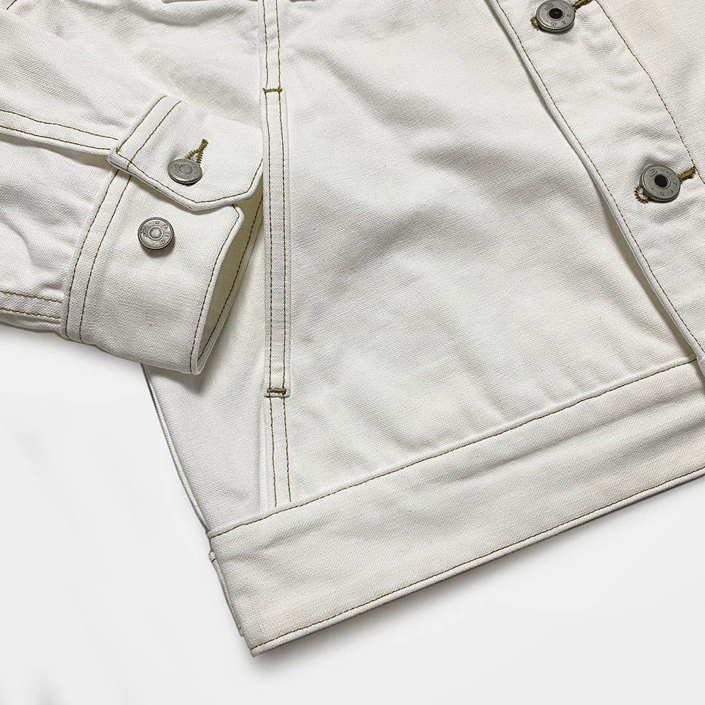 Bzen M.3139RR Garcia 2 WC Reg Fit 4 Pocket White Canvas Jacket 12.5oz (White)