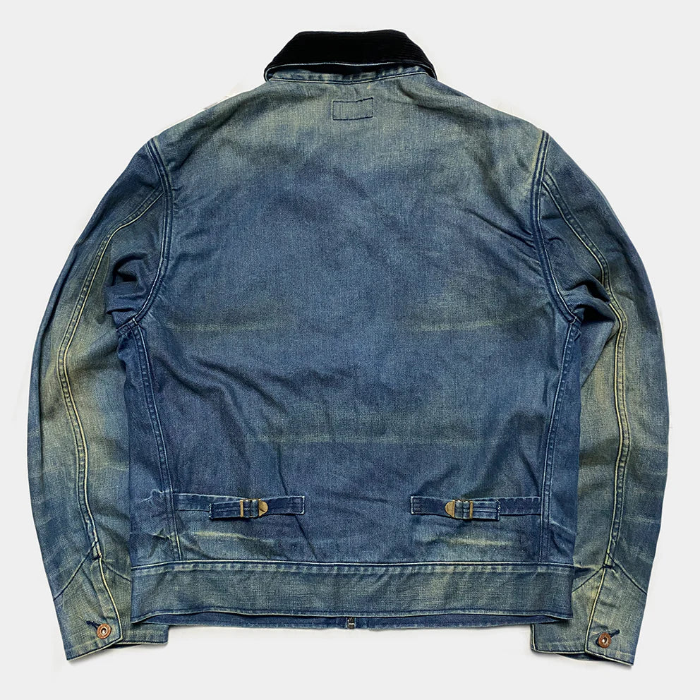 Bzen M.3315 Maverick UL Regular Fit Unlined Denim Jacket 11.5oz (Mid Vintage)