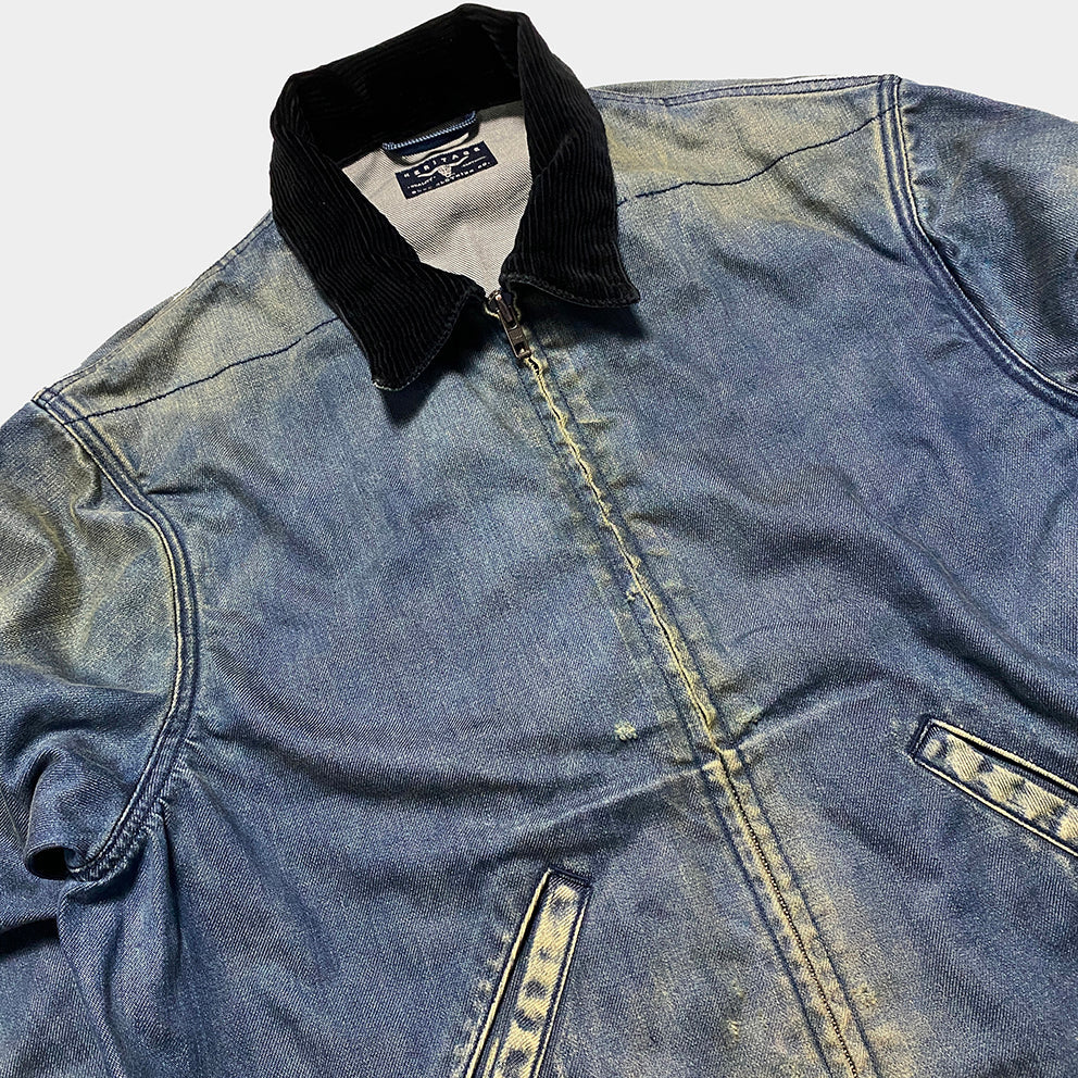 Bzen M.3315 Maverick UL Regular Fit Unlined Denim Jacket 11.5oz (Mid Vintage)
