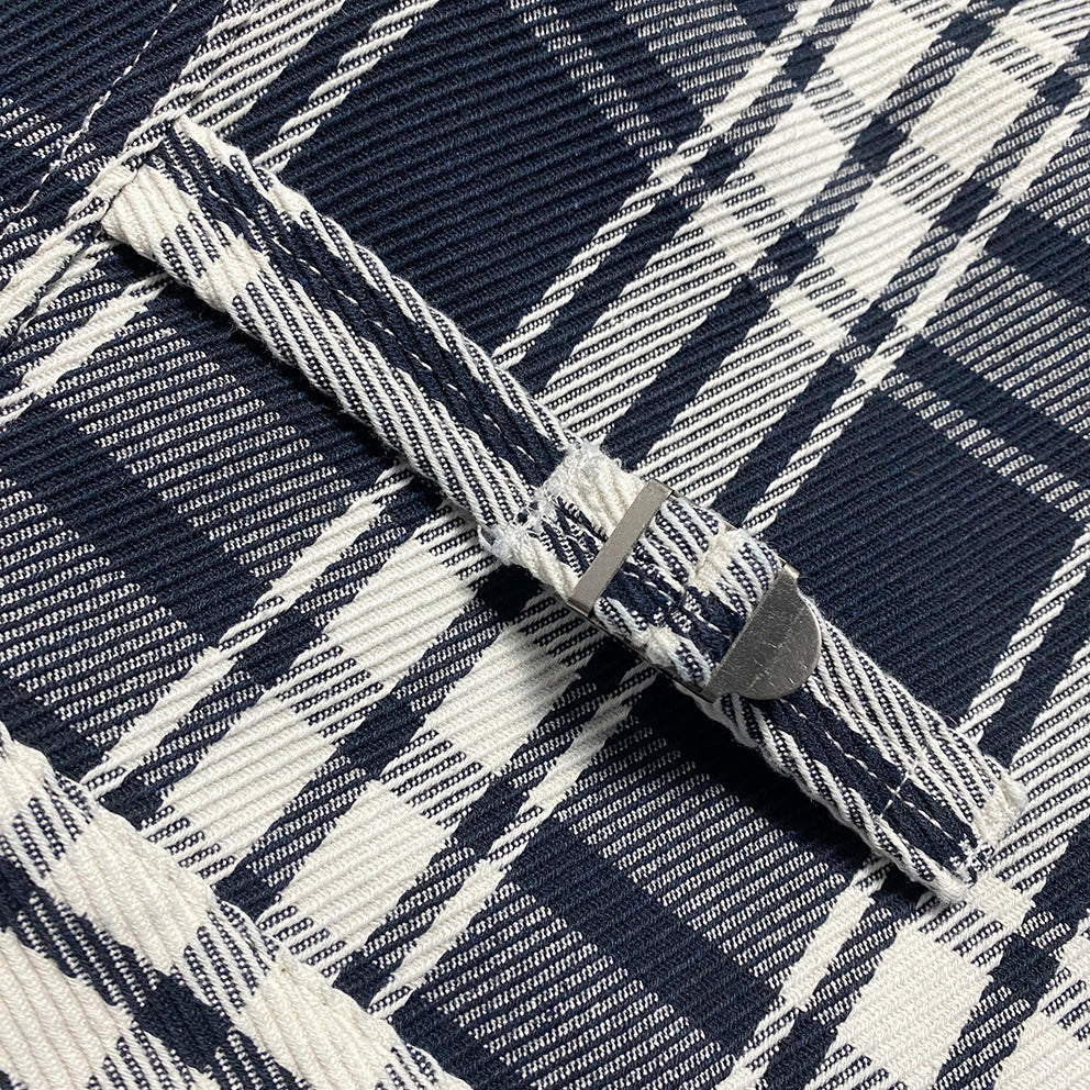 BZEN M.3315 MAVERICK-P REGULAR FIT UNLINED PLAID PILOT JACKET-E0 BLUE PLAID