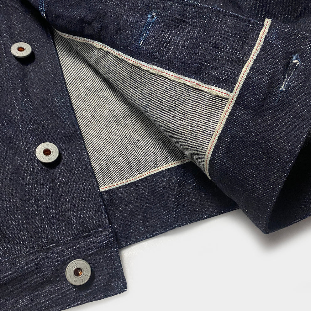 Bzen M.3139RR Garcia 2 18I Regular Fit 18oz Selvedge Denim Jacket 18oz HRH (Indigo)
