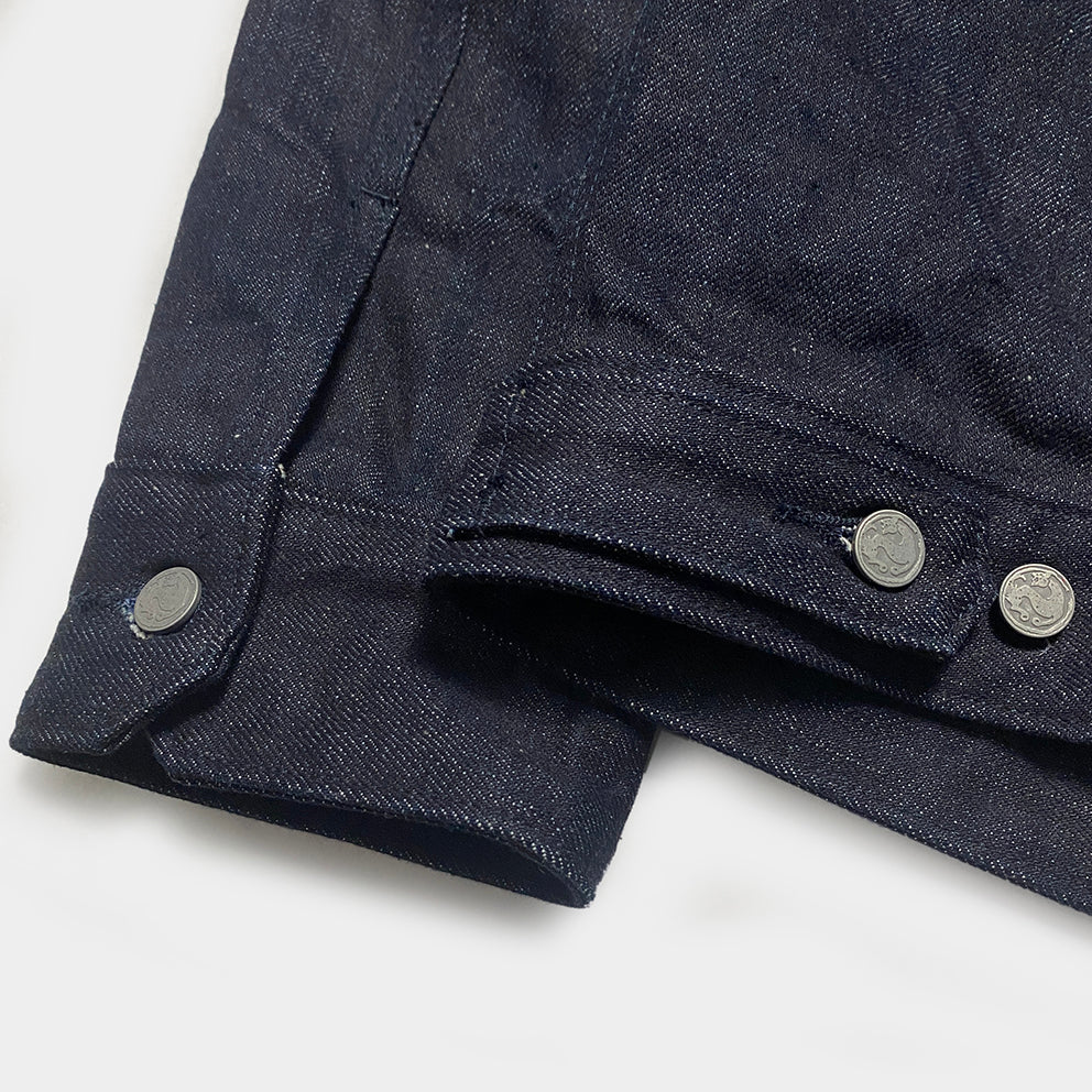 Bzen M.3139RR Garcia 2 18I Regular Fit 18oz Selvedge Denim Jacket 18oz HRH (Indigo)