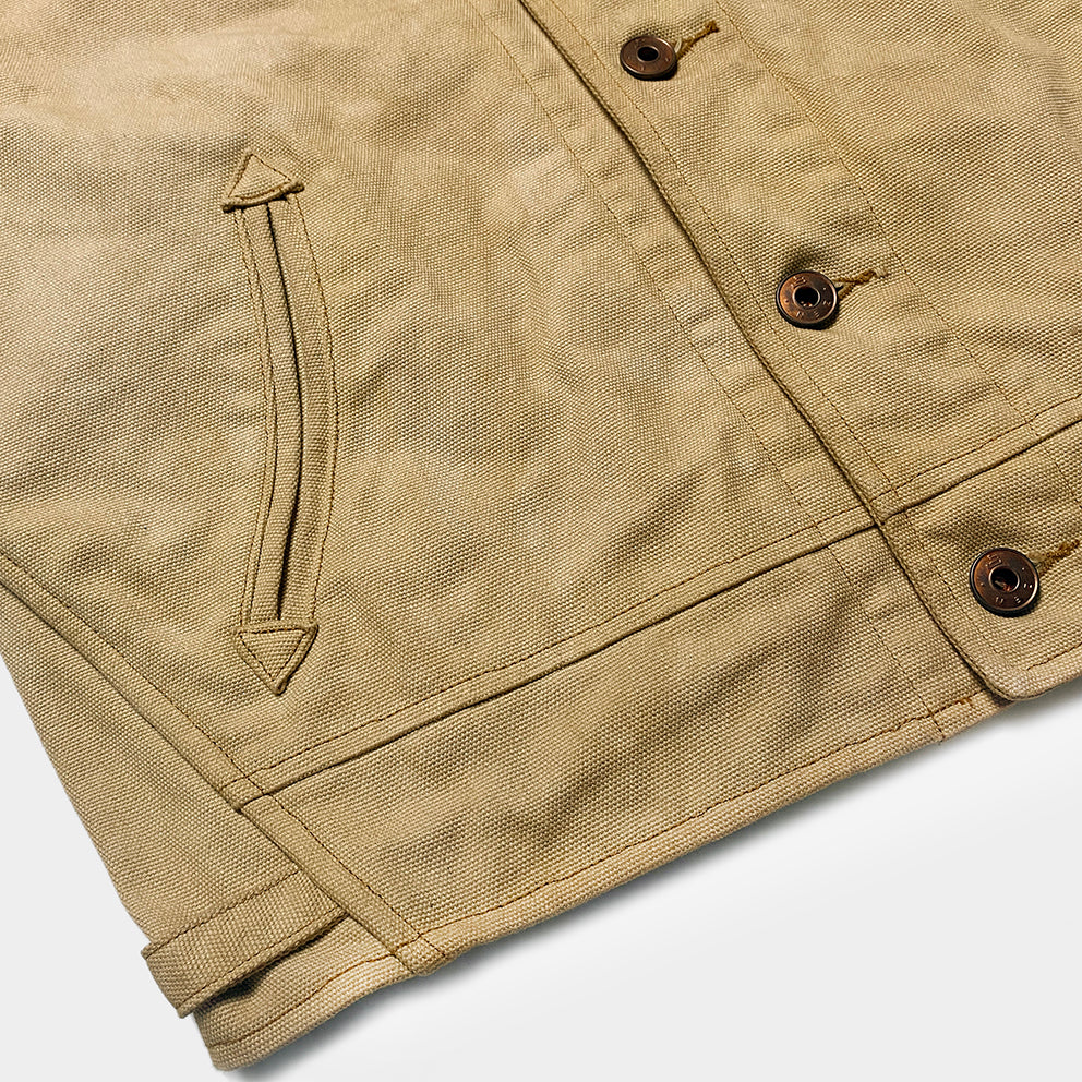 BZEN M.3139-DESPERADO REGULAR 2 POCKET CANVAS JACKET-12oz-E0 ANTIQUE BRONZE