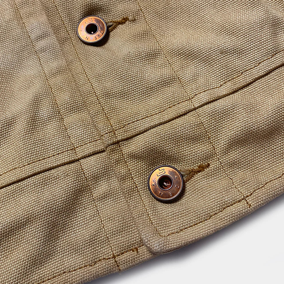 BZEN M.3139-DESPERADO REGULAR 2 POCKET CANVAS JACKET-12oz-E0 ANTIQUE BRONZE