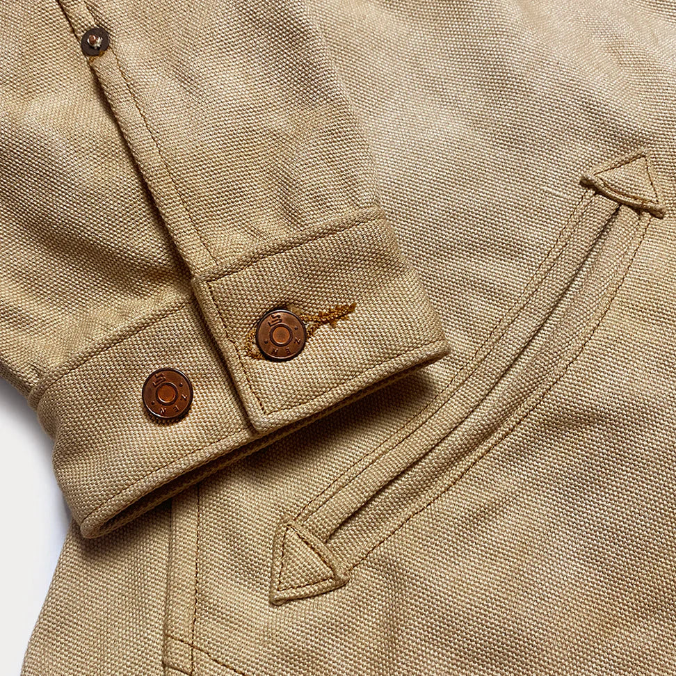 BZEN M.3139-DESPERADO REGULAR 2 POCKET CANVAS JACKET-12oz-E0 ANTIQUE BRONZE