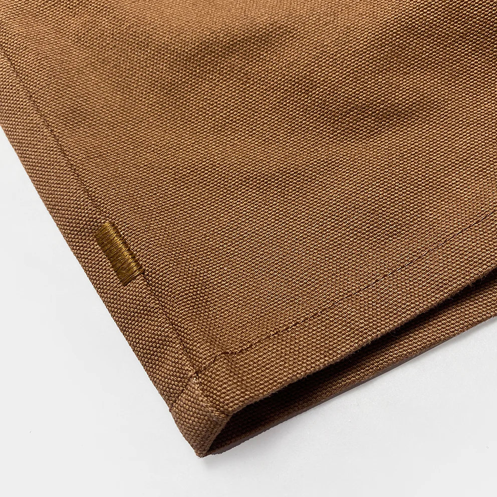 BZEN M.1281 COXON-CR REGULAR FIT CANVAS BERMUDA-12oz-E0 RUST