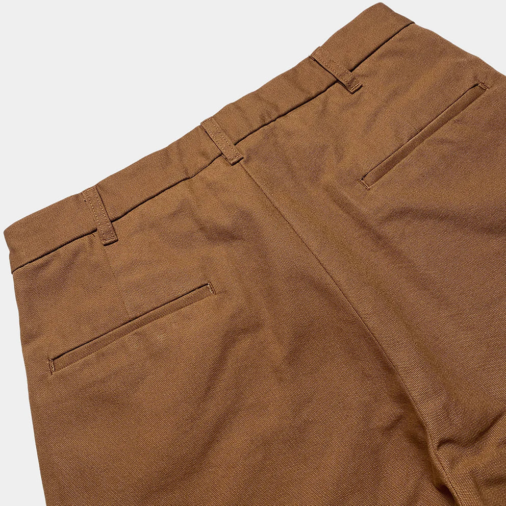 BZEN M.1281 COXON-CR REGULAR FIT CANVAS BERMUDA-12oz-E0 RUST