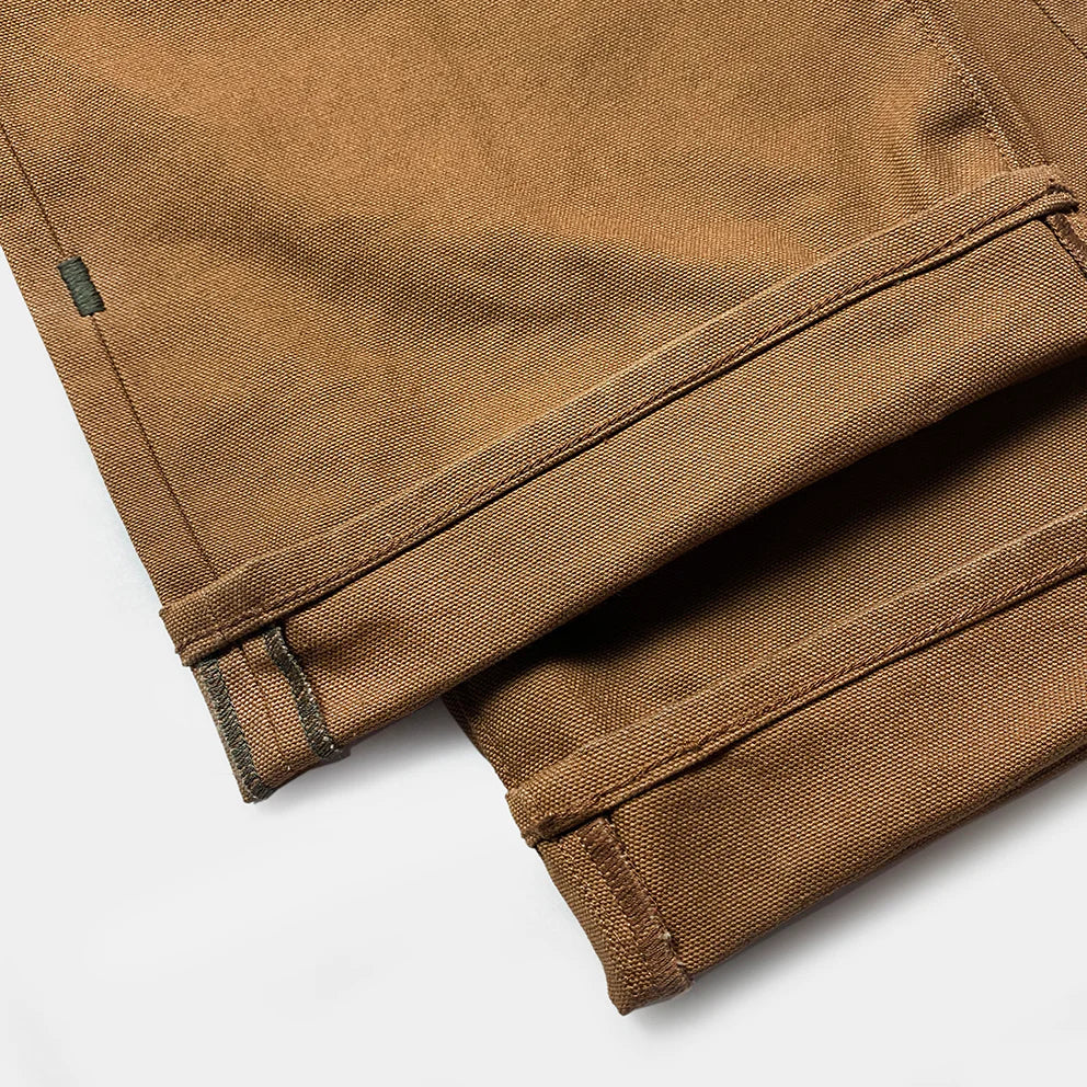 BZEN M.1136 RORY-CR RELAX FIT FLAT FRONT 4 POCKET CANVAS PANT-12OZ-RUST