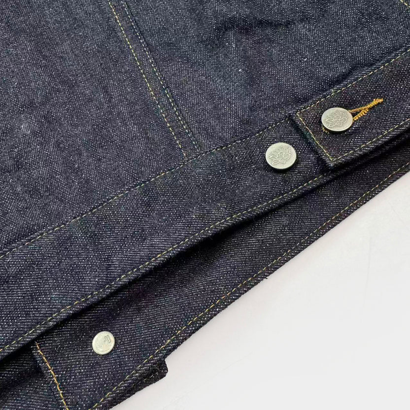 Bzen M.3139RR Geronimo LS12FLS Regular Fit Type 2 Loom State Selvedge Denim Jacket 12.5oz HRH Indigo