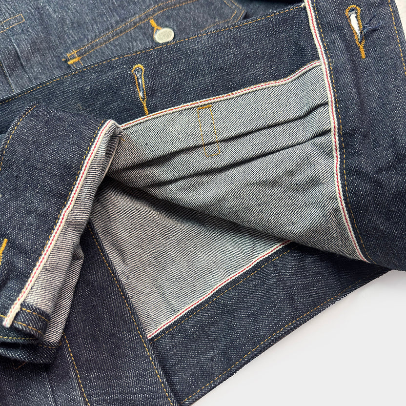 Bzen M.3139RR Geronimo LS12FLS Regular Fit Type 2 Loom State Selvedge Denim Jacket 12.5oz HRH Indigo