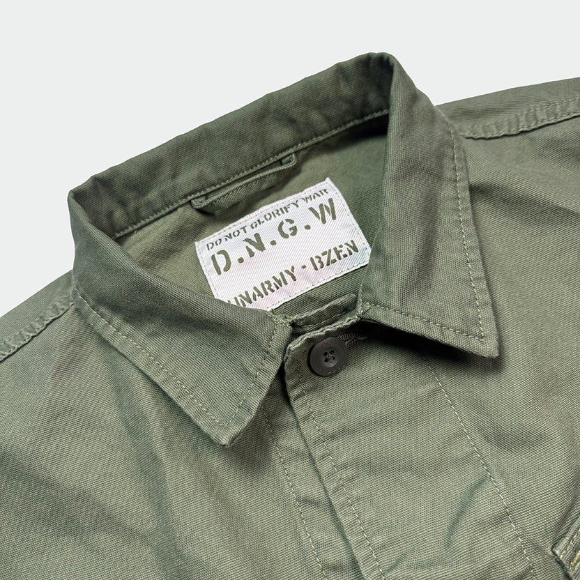 Bzen M.3006 JCJ 8CAG Regular Fit Canvas Combat Jacket 8oz E0 Army Green