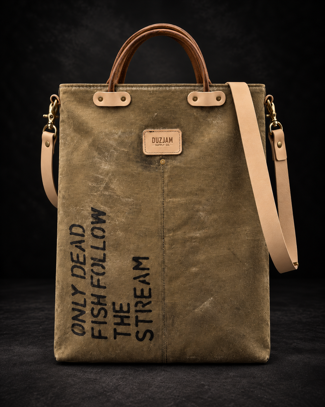 Duz Denim "DuzJam Supply Co." OGJ Mail Bag (Khaki)