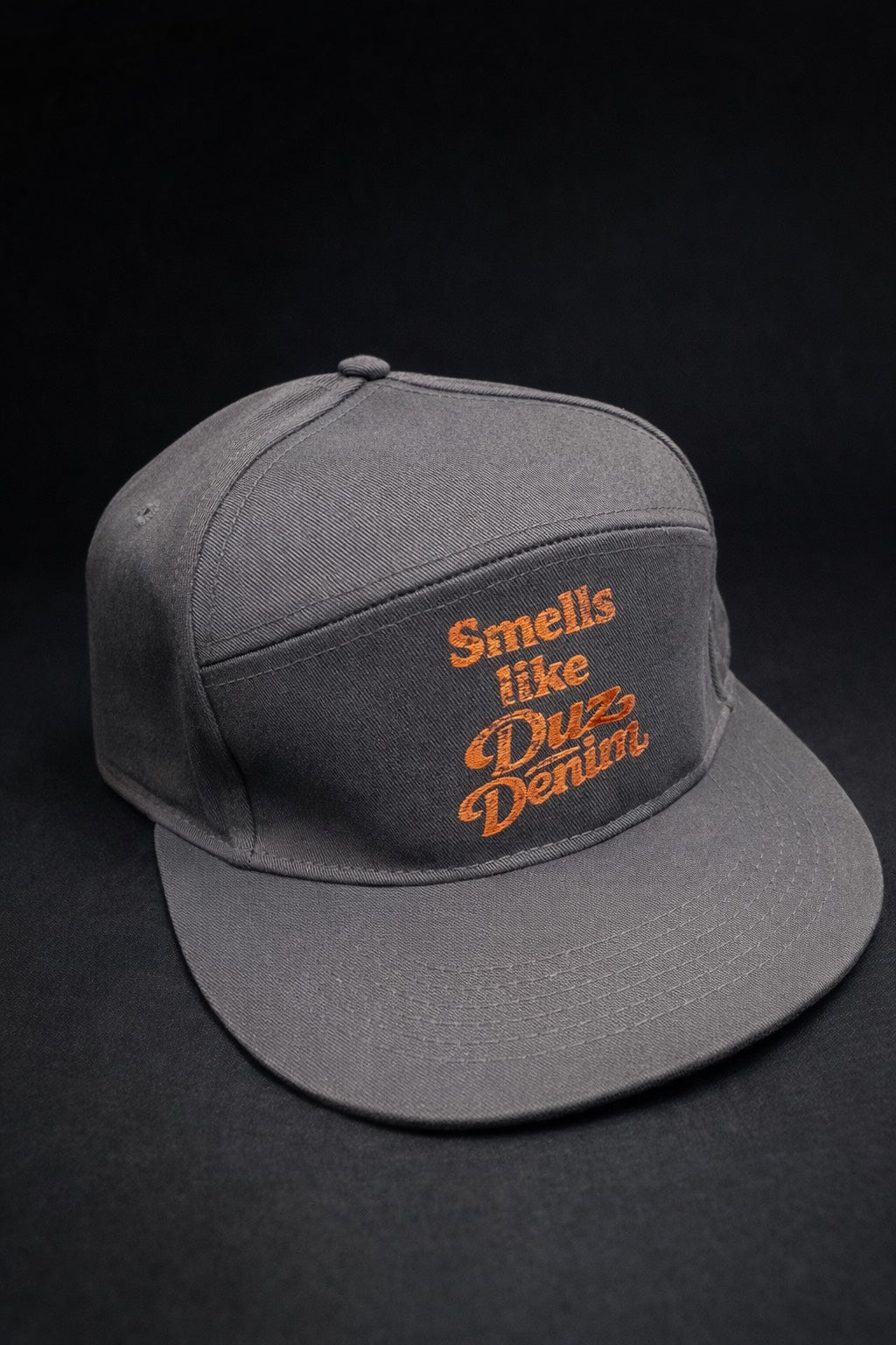 DUZ DENIM-"SMELLS LIKE DUZ DENIM" SNAPBACK-GREY