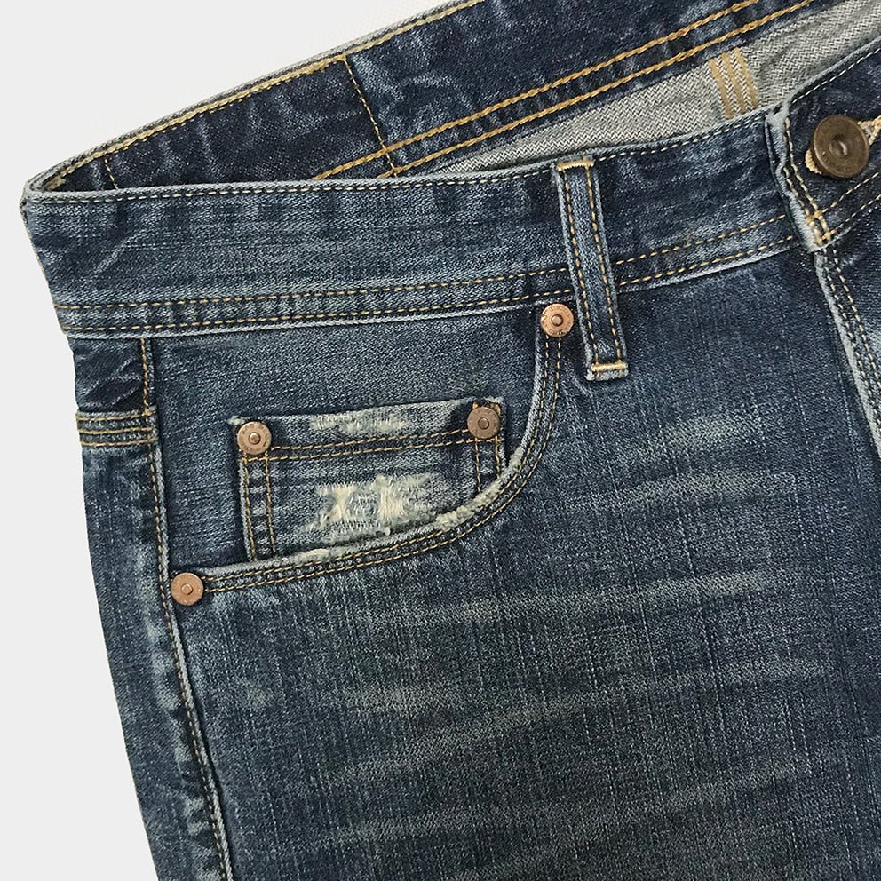 DDL 515-BRADY SLIM FIT STRAIGHT CONE MILLS WHITE OAKS-12.25oz SELVEDGE- L3