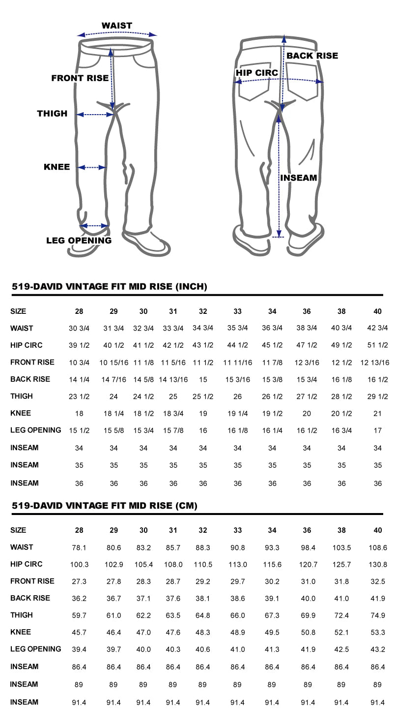DDL 519-DAVID VINTAGE FIT STRAIGHT CONE MILLS WHITE OAKS-12.25oz RAW SELVEDGE- PURE INDIGO