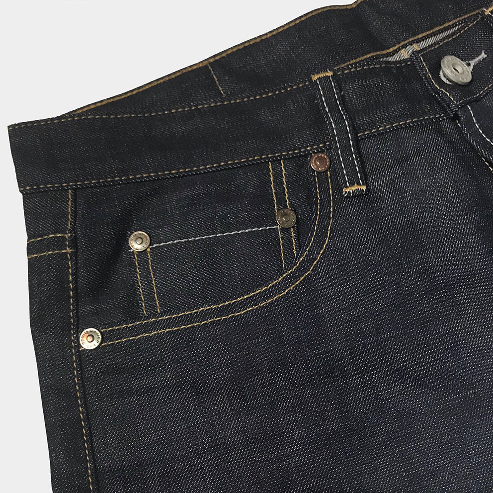 DDL 519-DAVID VINTAGE FIT STRAIGHT CONE MILLS WHITE OAKS-12.25oz RAW SELVEDGE- PURE INDIGO