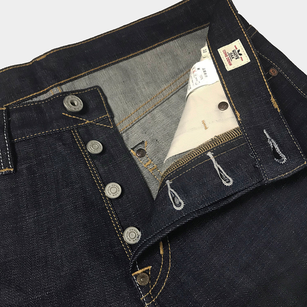 DDL 519-DAVID VINTAGE FIT STRAIGHT CONE MILLS WHITE OAKS-12.25oz RAW SELVEDGE- PURE INDIGO