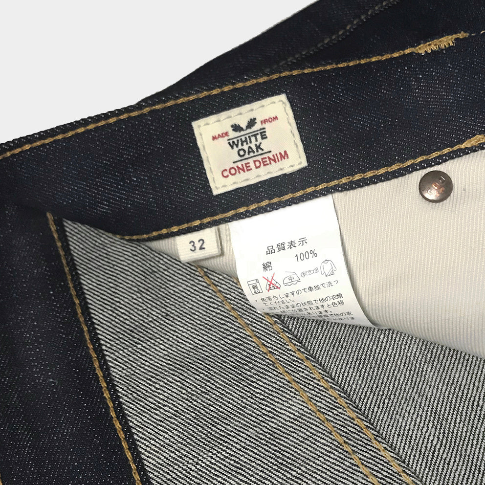 DDL 519-DAVID VINTAGE FIT STRAIGHT CONE MILLS WHITE OAKS-12.25oz RAW SELVEDGE- PURE INDIGO