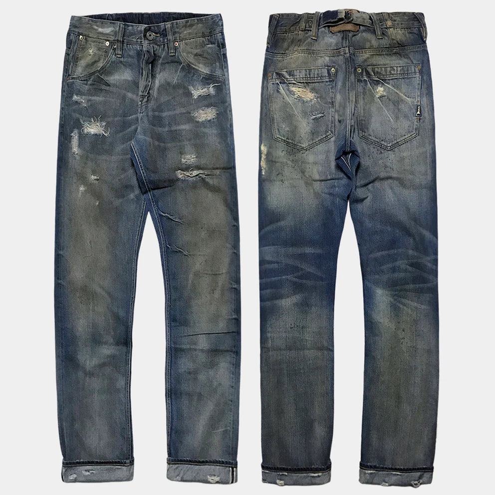 DDL 525-BLAKE SLIM FIT STRAIGHT CONE MILLS WHITE OAKS-12oz SELVEDGE- 1879