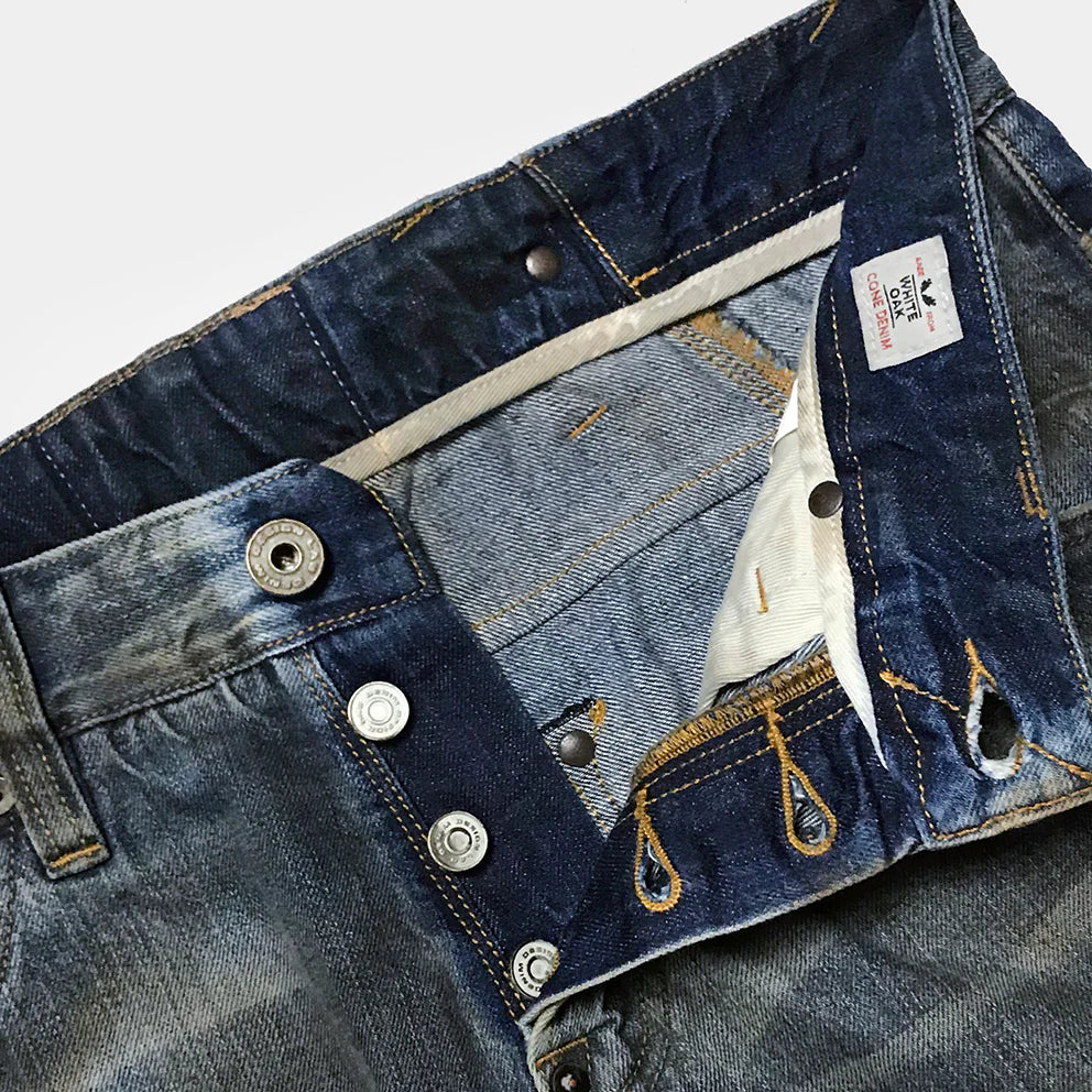 DDL 525-BLAKE SLIM FIT STRAIGHT CONE MILLS WHITE OAKS-12oz SELVEDGE- 1879