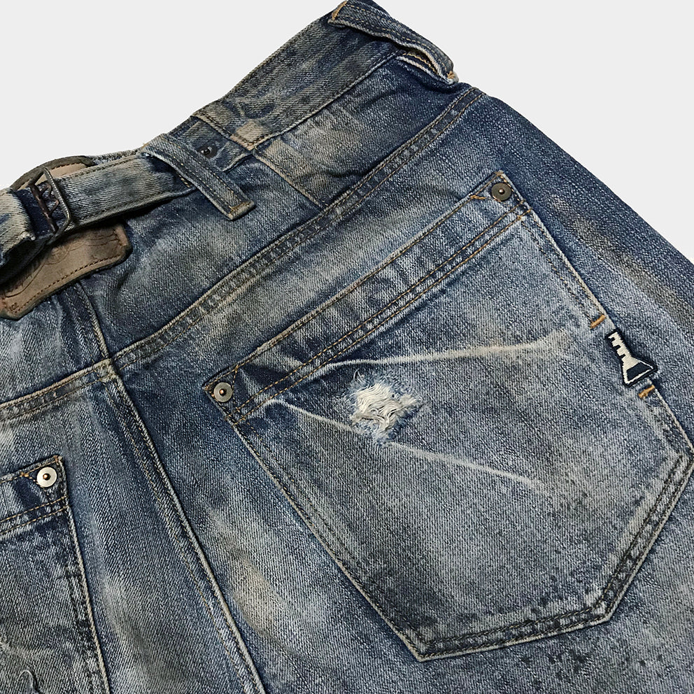 DDL 525-BLAKE SLIM FIT STRAIGHT CONE MILLS WHITE OAKS-12oz SELVEDGE- 1879
