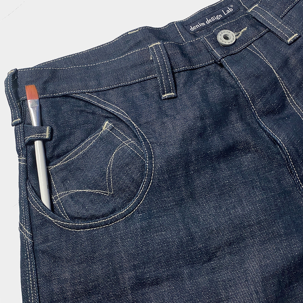 DDL 513S H17-LUCKY-HC RELAX STRAIGHT HORSESHOE INSPIRED 6 POCKET BUCKLE BACK HEMP COTTON JEAN-11.5OZ-HRH INDIGO