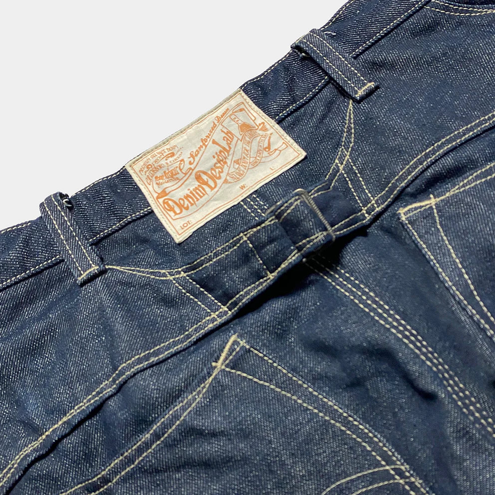 DDL 513S H17-LUCKY-HC RELAX STRAIGHT HORSESHOE INSPIRED 6 POCKET BUCKLE BACK HEMP COTTON JEAN-11.5OZ-HRH INDIGO