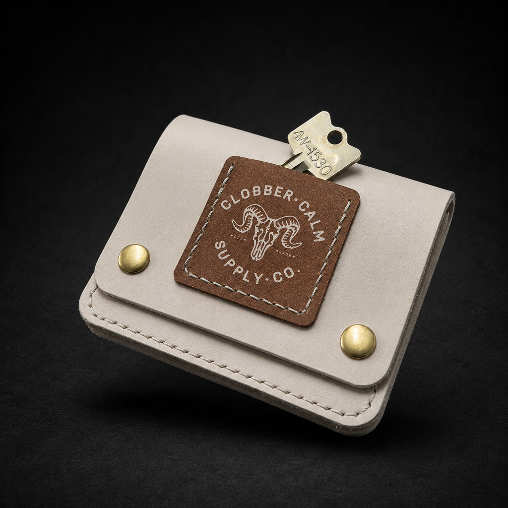 ****PRE-ORDER**** Duz Denim "Clobber Calm Supply Co." Wallet (Veg Tan)