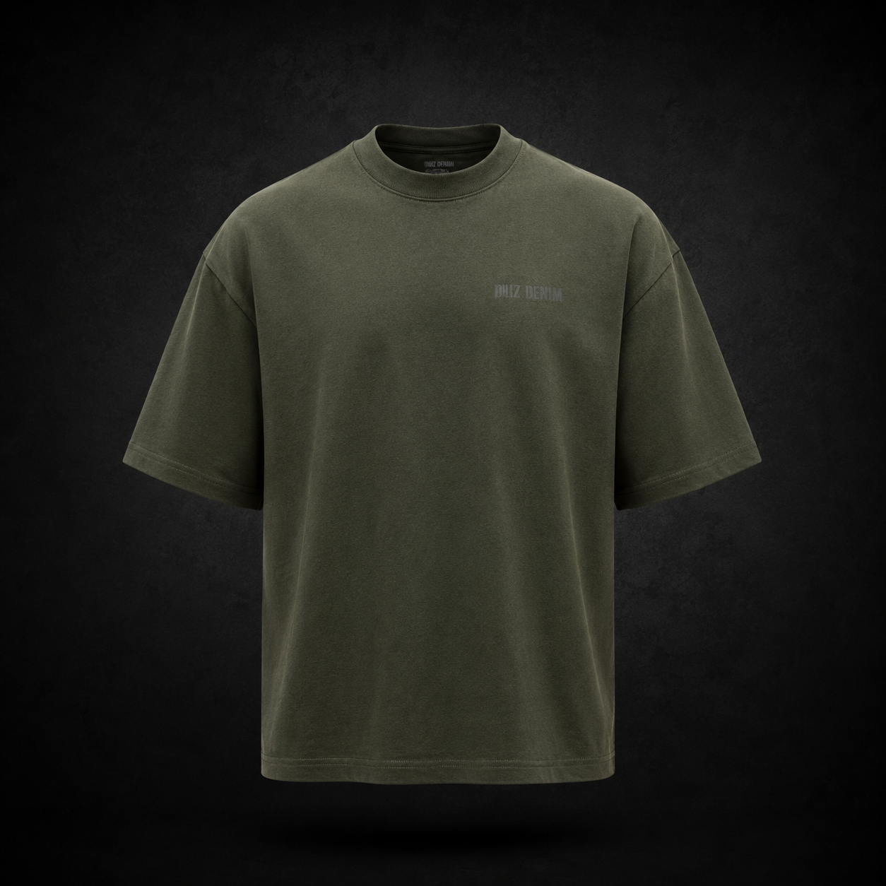 Duz Denim Blank Oversized Tee (Green)