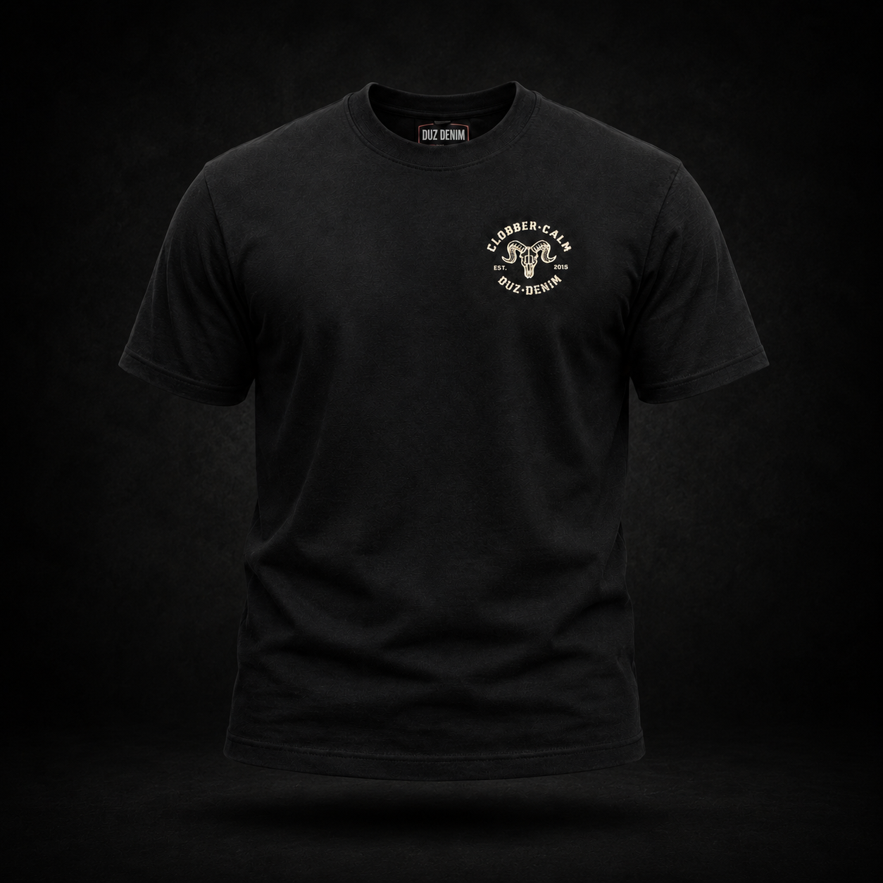Duz Denim "Clobber Calm X Duz Denim" Tall Boy Tee (Black)