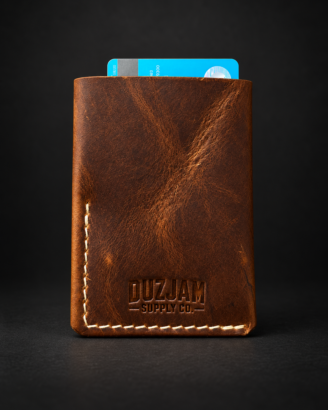 Duz Denim "DuzJam Supply Co." Card Holder (Tan)